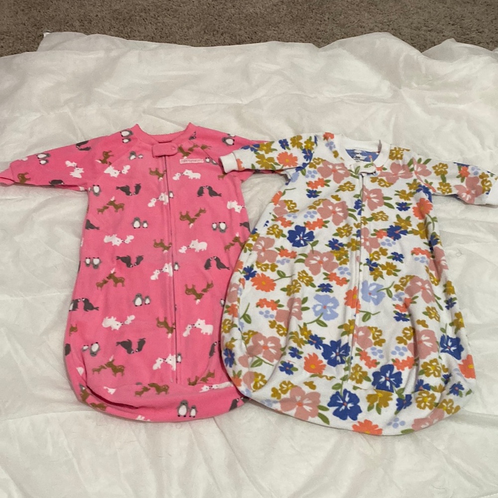 Set of 2 Carter’s Fleece Sleep Sacks